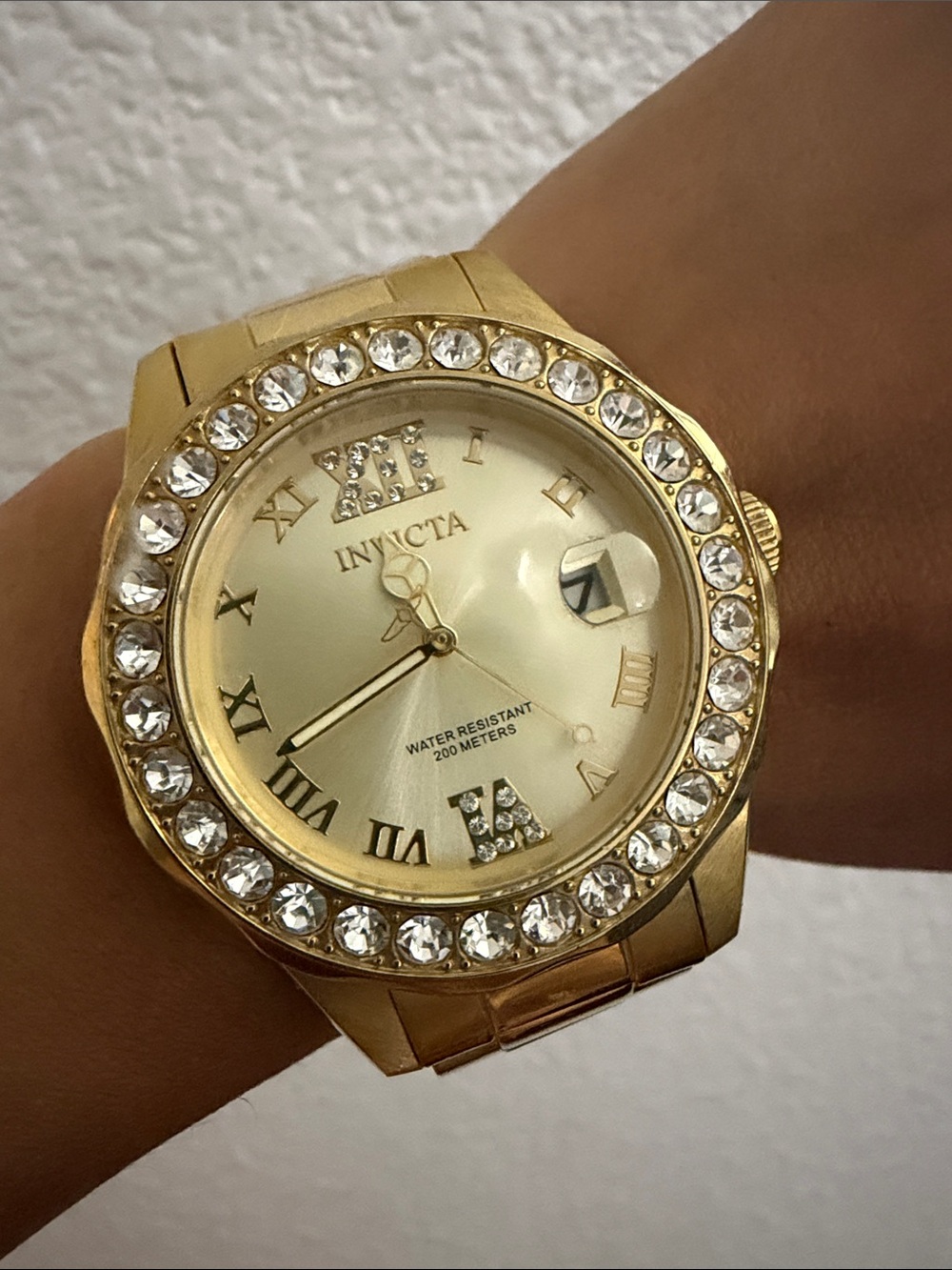 Invicta Gold-tone Crystal Accent Women's Watch